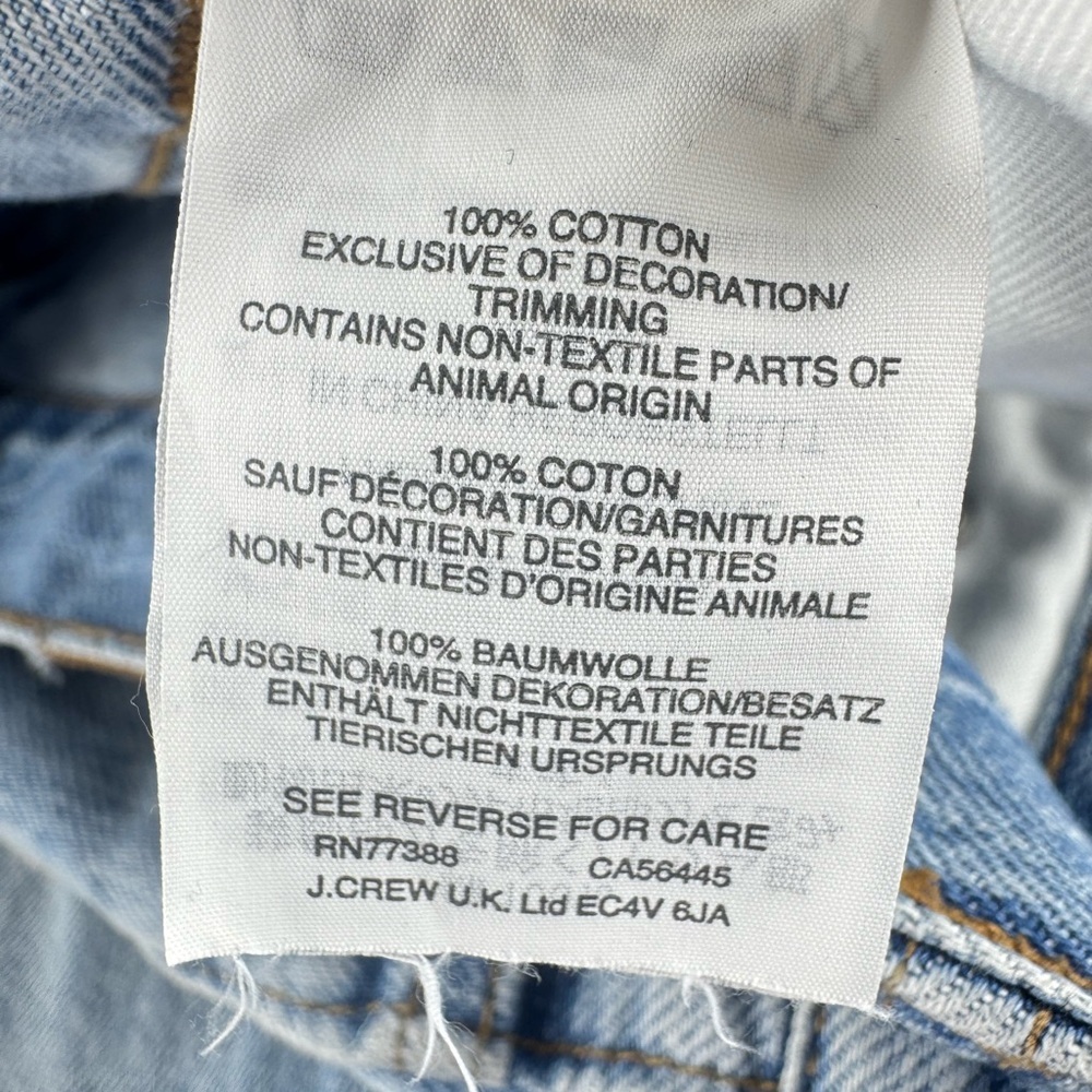 Madewell “The Perfect Summer” Light Wash Cotton Jean - Picture 6 of 9